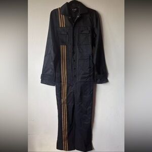 NWOT Adidas X Ivy Park Black Gold Boiler Suit Jumpsuit Beyonce Size 3XS READ